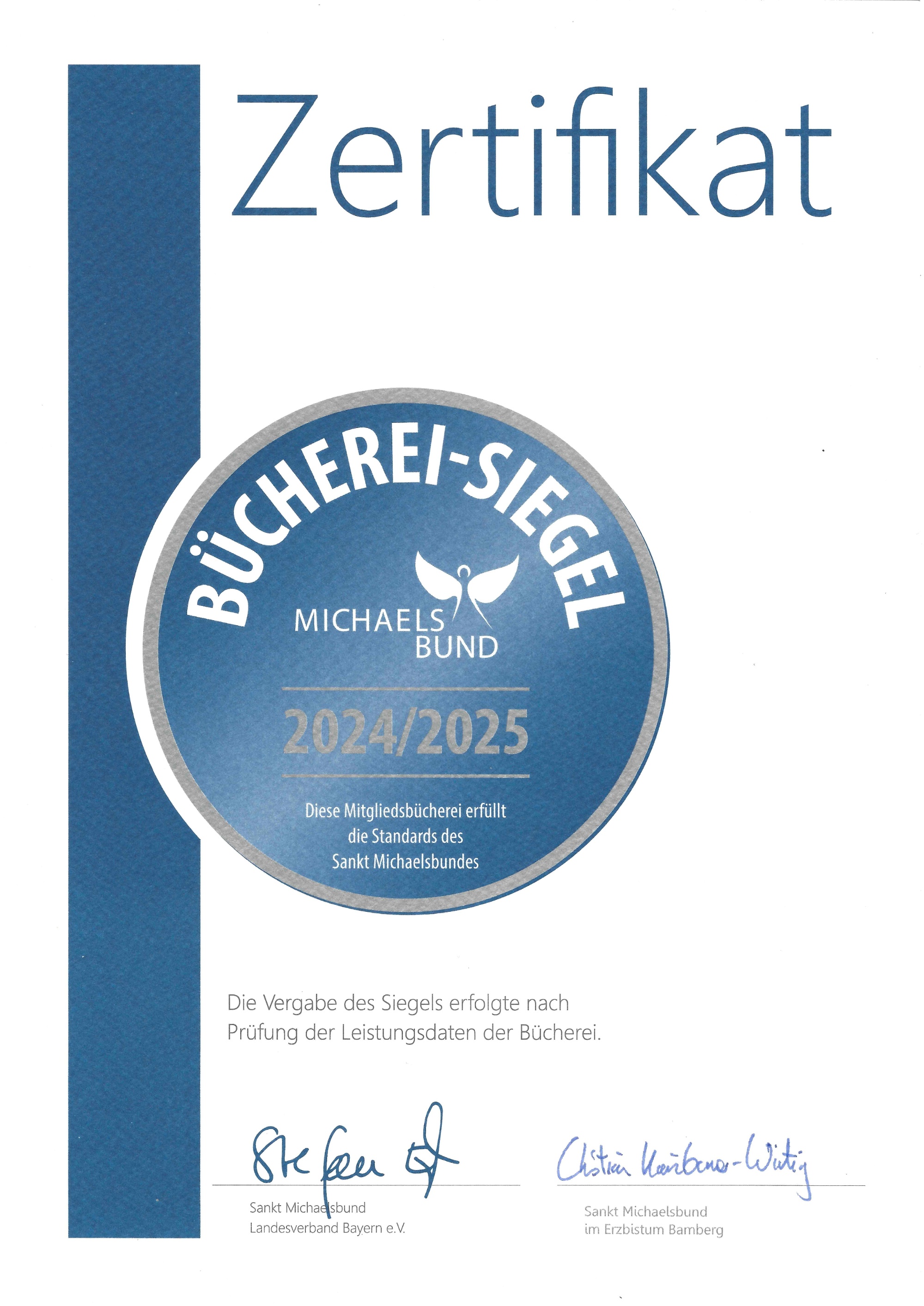 Bücherei_Zertifikat 2024